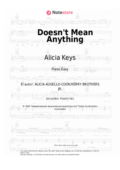 undefined Alicia Keys - Doesn't Mean Anything