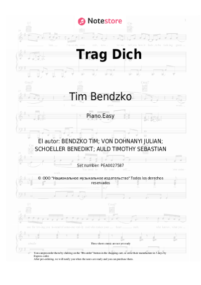 undefined Tim Bendzko - Trag Dich