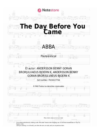 undefined ABBA - The Day Before You Came