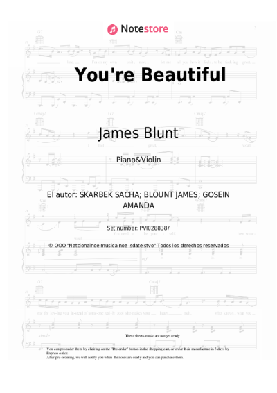 undefined James Blunt - You're Beautiful