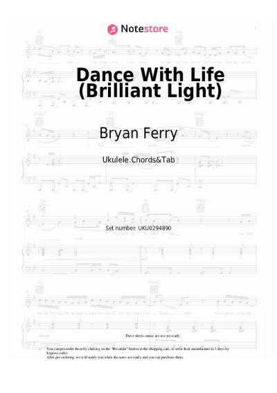 Notas, acordes Bryan Ferry - Dance With Life (Brilliant Light)