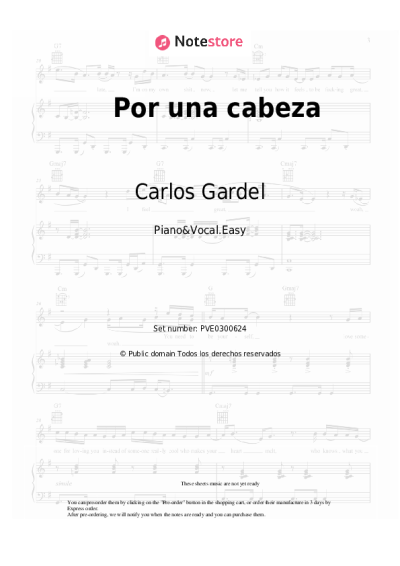 undefined Carlos Gardel - Por una cabeza