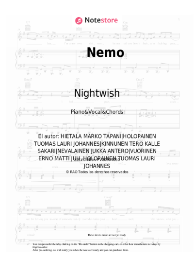 undefined Nightwish - Nemo
