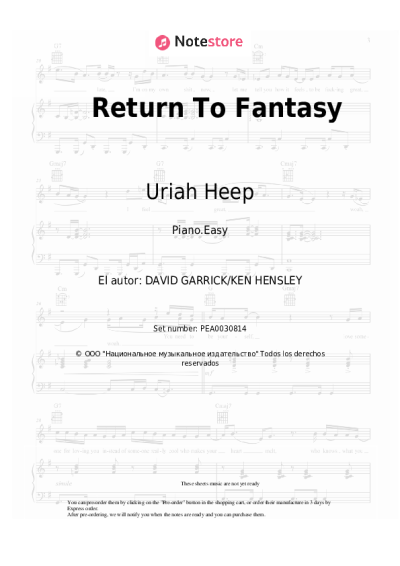 undefined Uriah Heep - Return To Fantasy