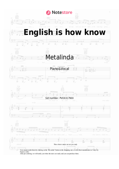 undefined Metalinda - English is how know