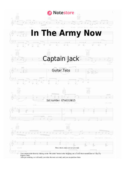 undefined Captain Jack - In The Army Now