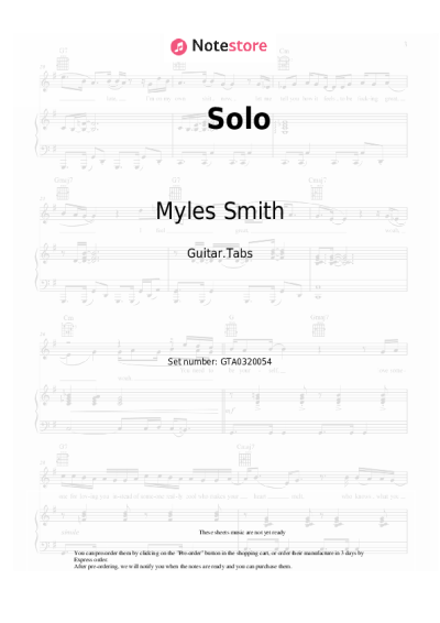 undefined Myles Smith - Solo