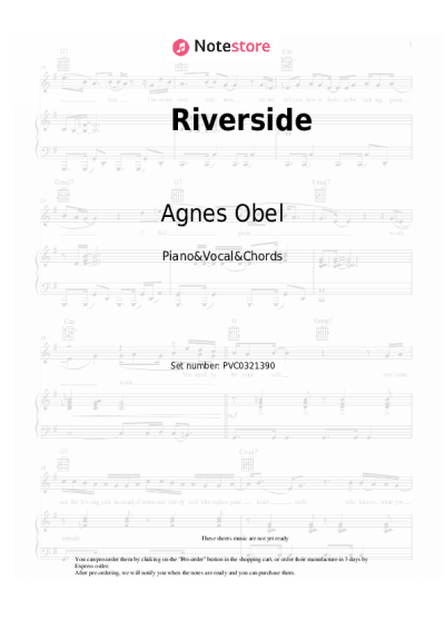 Notas, acordes Agnes Obel - Riverside