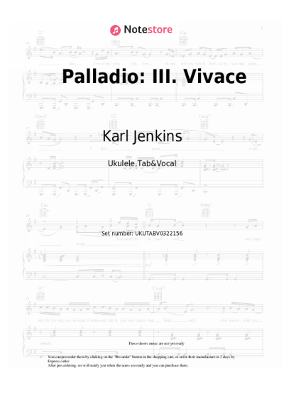 undefined Karl Jenkins - Palladio: III. Vivace