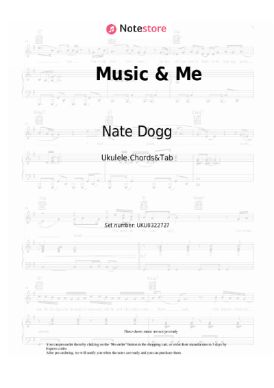 Notas, acordes Nate Dogg - Music and Me