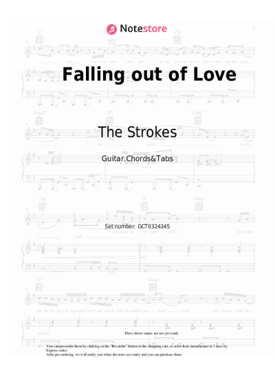 Notas, acordes The Strokes - Falling out of Love