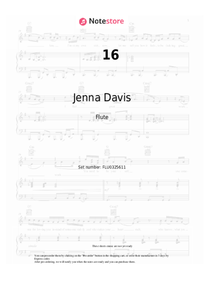 Notas, acordes Jenna Davis - 16