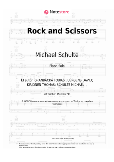 undefined Michael Schulte - Rock and Scissors