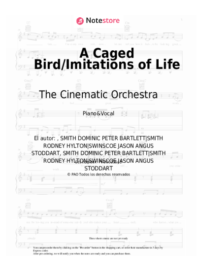 undefined The Cinematic Orchestra - A Caged Bird/Imitations of Life