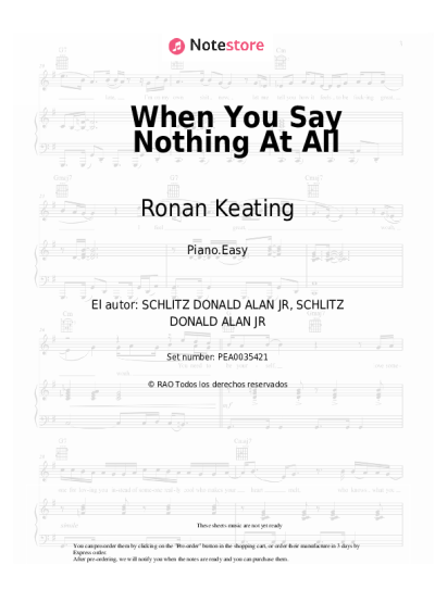undefined Ronan Keating - When You Say Nothing At All