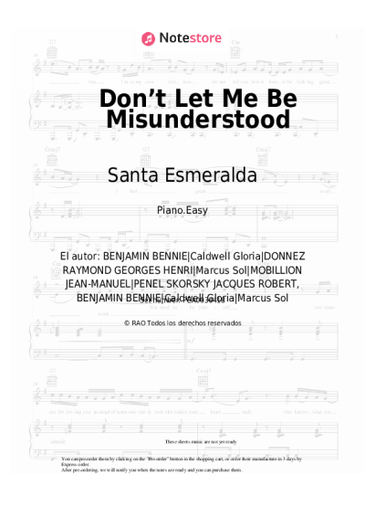 undefined Santa Esmeralda - Don’t Let Me Be Misunderstood