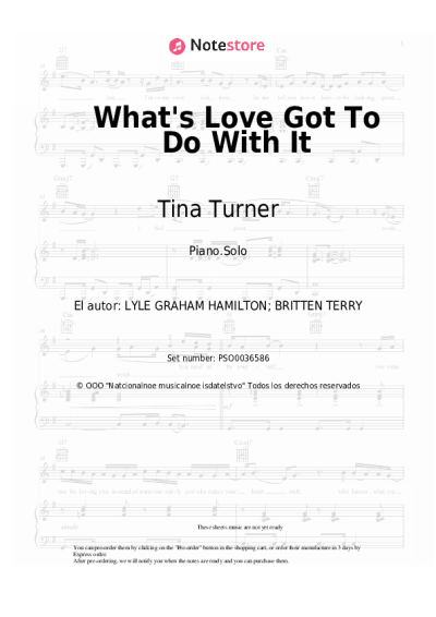 Notas, acordes Tina Turner - What's Love Got To Do With It