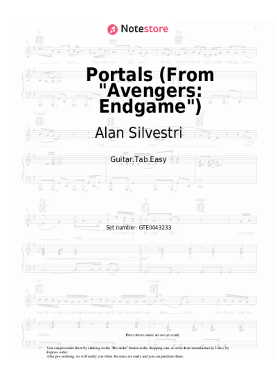 undefined Alan Silvestri - Portals (From Avengers: Endgame)