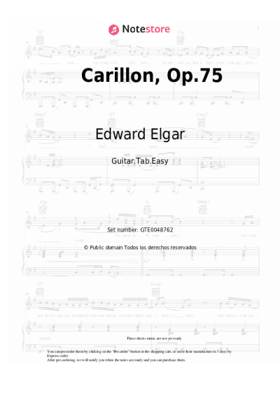 undefined Edward Elgar - Carillon, Op.75