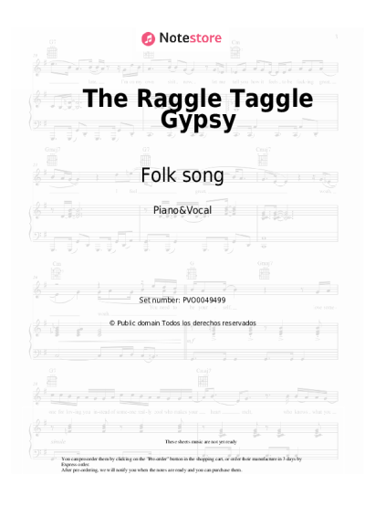undefined Folk song - The Raggle Taggle Gypsy
