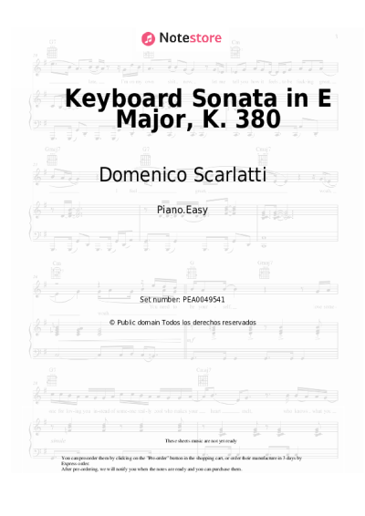 undefined Domenico Scarlatti - Keyboard Sonata in E Major, K. 380