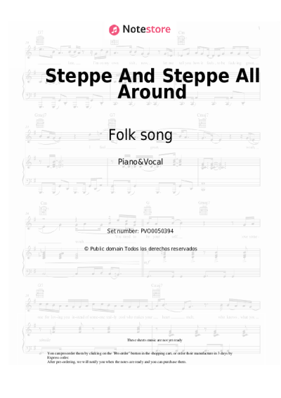 undefined Folk song - Steppe And Steppe All Around