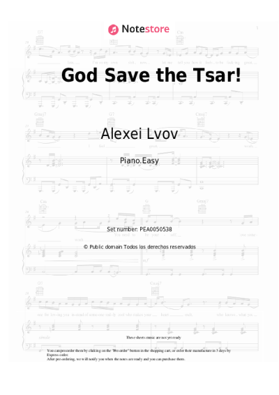 undefined Alexei Lvov - God Save the Tsar!