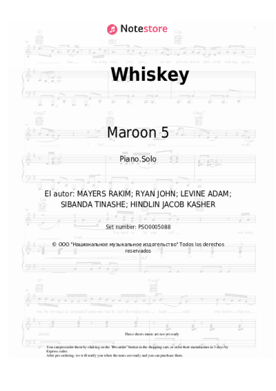 undefined Maroon 5, A$AP Rocky - Whiskey