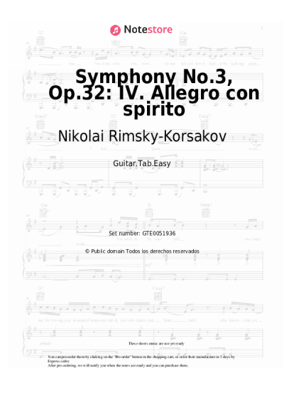 undefined Nikolai Rimsky-Korsakov - Symphony No.3, Op.32: IV. Allegro con spirito