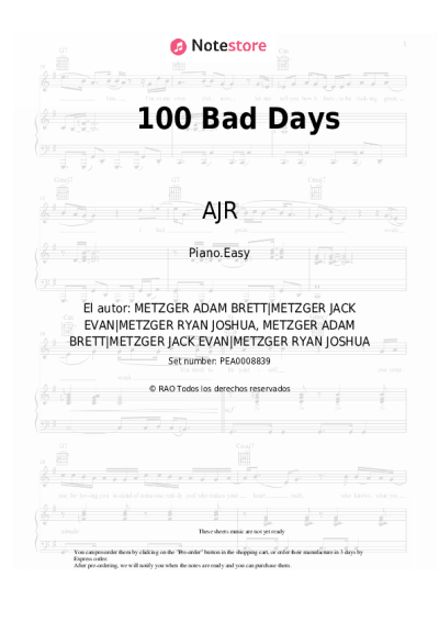 undefined AJR - 100 Bad Days