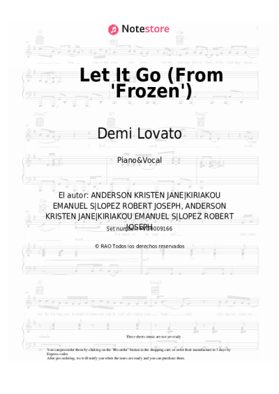 undefined Demi Lovato - Let It Go (From 'Frozen')